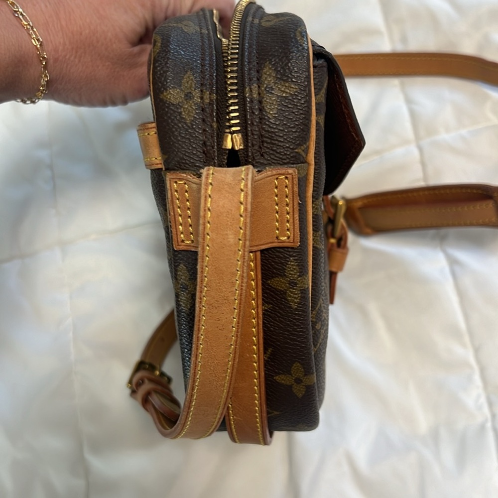 Authentic Louis Vuitton Jeune Fille GM Crossbody  Brown Coated Monogram - Picture 7 of 10